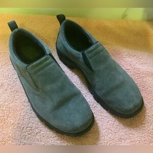 Lands End Suede Slip-On Shoes